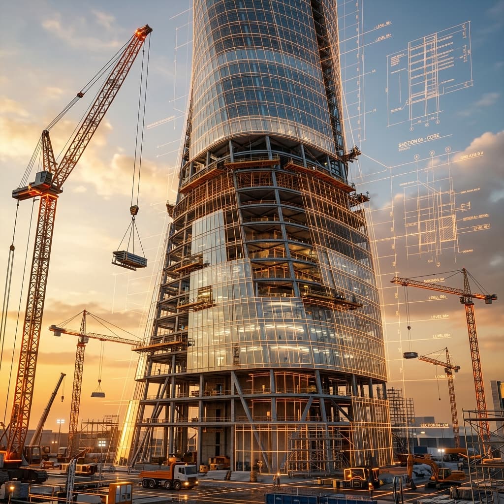 Modern Construction Site & Building Management